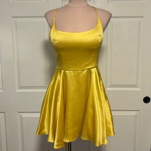 Gorgeous Yellow Dolce & Gabbana Halter Dress